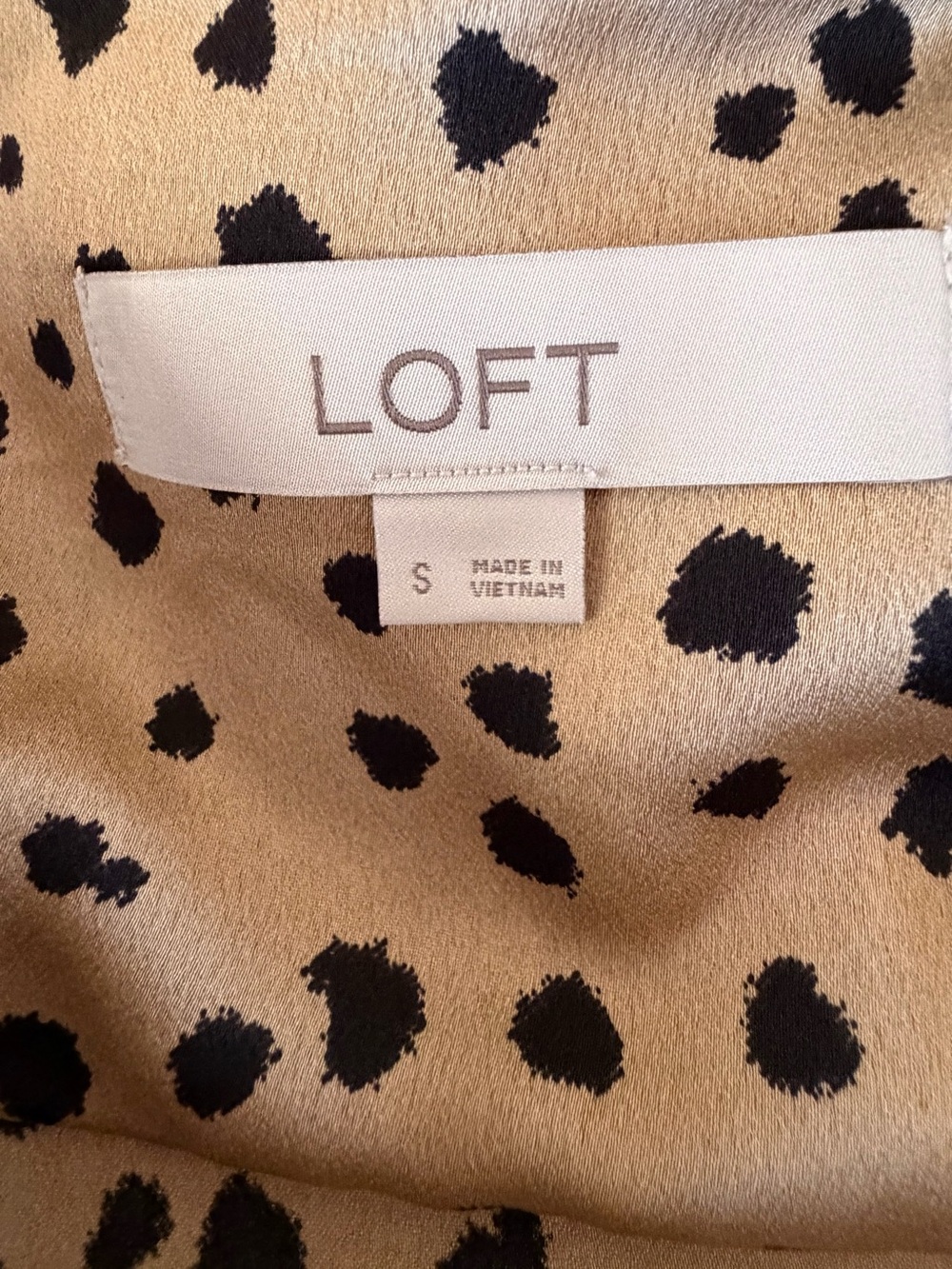 LOFT Animal Leopard Print-Long Sleeve, Size S, EUC - Picture 3 of 12